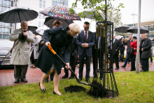 Ceremonial planting of oak trees named after former MUW Rectors