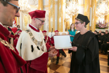 Honorary Degree for Prof. Ewa Kuligowska and 2017-2018 Postgraduate Degree Conferment Ceremony of the 1st Faculty of Medicine